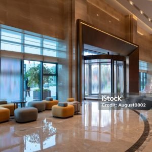 Hotel lobby interior. modern design style.